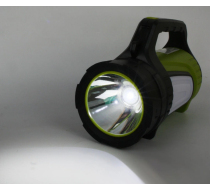 Фонарь-прожектор аккумулят. светодиодный Camelion E1338 черн/зеленый,  пласт. корпус /14257/